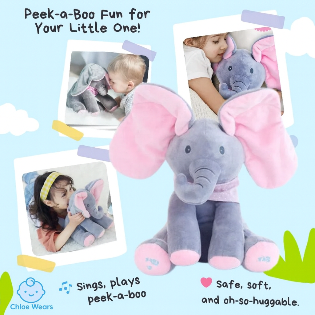 Peek-a-boo Talking Elephant by Chloe Wearsâ˘